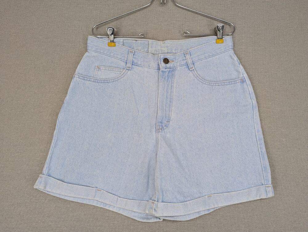 Riders Denim Jeans Shorts Size 14M High Waisted USA Light Blue Vintage -0925F84